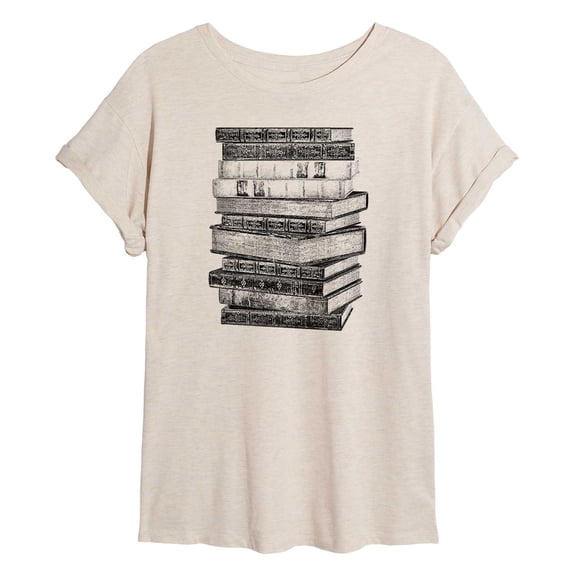 Instant Message - Stacked Books Women's Relaxed Fit T-Shirt