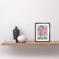 thumbnail image 2 of Kandinsky Inspired Trees Blooming In Spring Folk Art Watercolour Painting Artwork Framed Print Wall Art 9X7 Inch, 2 of 5