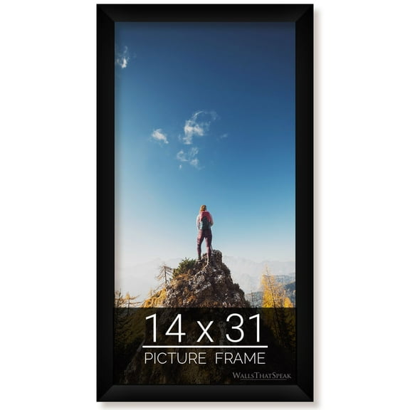 14x31 Black Picture Frame for Puzzles Posters Photos or Artwork