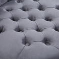 thumbnail image 6 of HomCom Chesterfield Chair, Soft Grey, 6 of 9