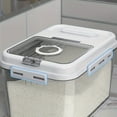 thumbnail image 3 of Flour Container, Large Capacity Rice Container 5L, Insect-Proof, Moisture-Proof, Airtight  Storage container,Food-Grade cereal dispenser, 3 of 8