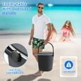 thumbnail image 5 of SHAREWIN Ice Cooler Table 4 Gallon, Lift Top Lid Outdoor Cooler Table with Hidden Bottle Opener & Food Clips, Portable Beer Wine Ice Bucket for Camping, Picnics, Backyard Parties and Pool Parties, 5 of 9