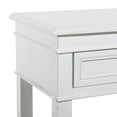 thumbnail image 5 of DecMode Traditional Carved Wood White Side Table, 16"W x 29"H, 5 of 17