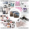 thumbnail image 7 of Cat Boat Sea Clear Cosmetic Bags with Handles PVC Toiletry Bags Zipper Waterproof Portable for Traveling 2 Pcs, 7 of 7