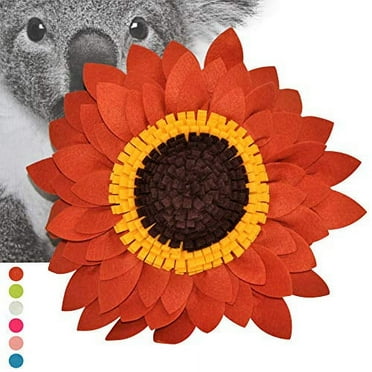 Sunflower Decorative Throw Pillows, 3D Flower Pillow, Accent Pillow, Sunflower Decorations, Flower-Shaped (14.5" Flower, 13" Pillow with Insert, Terracotta)