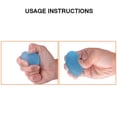 thumbnail image 3 of Hand Exercise Ball Portable Replacement Cute Solid Color Nonslip Flexible Relaxing Pressure Relief Unisex Home Grip Egg Training Aid Blue, 3 of 9