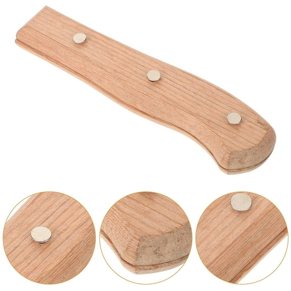 HAMPPLIES Comfortable Grip Cutter Handle Wood 1Set