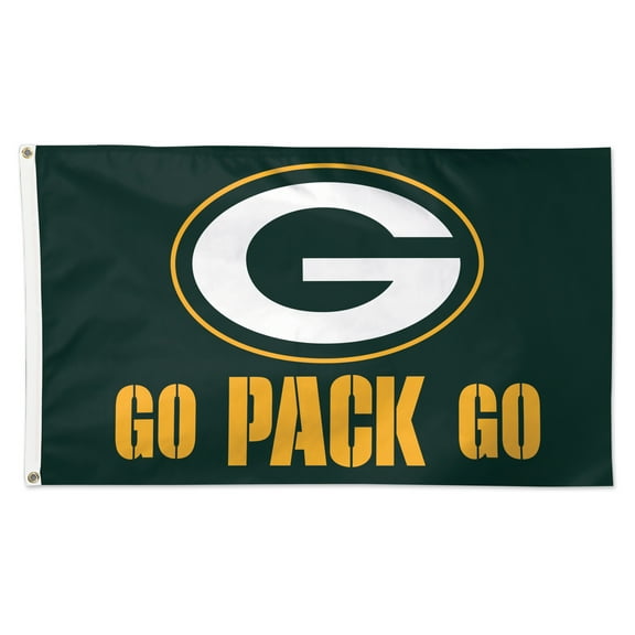 WinCraft Green Bay Packers 3' x 5' Slogan Deluxe Single-Sided Flag