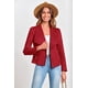 thumbnail image 4 of Abrigo PRETTYGARDEN 2025 de ante sintético corto rojo talla pequeña, 4 of 9