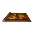 thumbnail image 2 of Ahgly Company Indoor Round Persian Yellow Traditional Area Rugs, 5' Round, 2 of 4
