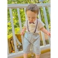 thumbnail image 4 of Cooper 3-Piece Shirt, Strapped Shorts & Bowtie Set, 4 of 7