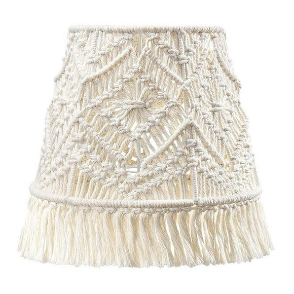 ZWP Bohemian Macrame Lamp Shade Handmade Woven Floor Lamp Cover For Bedroom Decoration Crafts