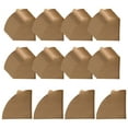 thumbnail image 1 of 100 Pieces Coffee Filter Papers for Dripper Drip Coffee Dripper Coffee Maker Brown V01, 1 of 8