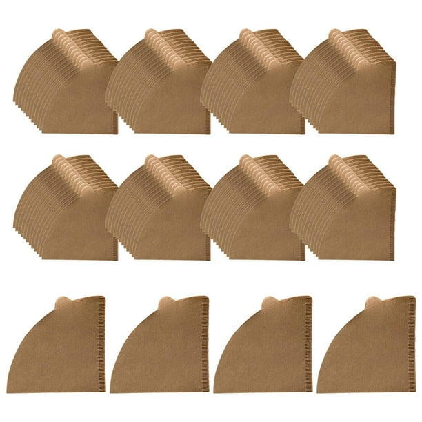 100 piezas Filtros de cono BLESIY Filtros de papel cónico para cafetera Marrón V01