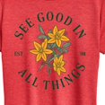 thumbnail image 3 of Instant Message - See Good In All Things - Women's Short Sleeve Graphic T-Shirt, 3 of 6