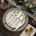thumbnail image 5 of BalsaCircle 24 Gold Disposable Plastic Cutlery Roman Column Handle Spoon Fork and Knife Set Party Decorations, 5 of 8