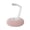 Pink, variant on Foldable Neck Phone Holder Silicone Suction Base, 120° Tilt & Portable Design for Car Bed