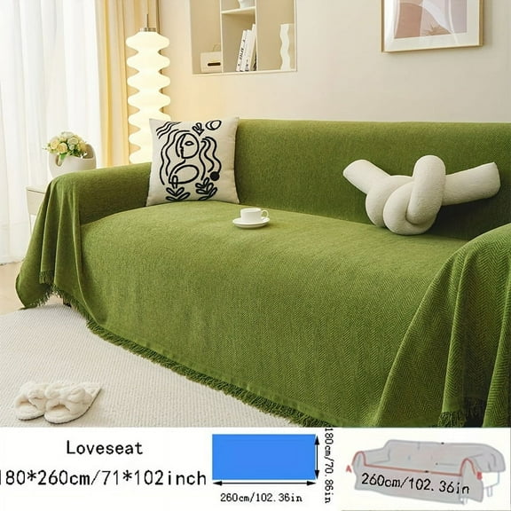 GYTY 1pc Chenille Four Seasons Universal Sofa Cover, Waterproof Non-slip Couch Cover, Sofa Slipcover, Furniture Protector for Bedroom Office Living Room Home Decor