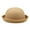 Khaki, variant on Classic Wool Bowler Hat for Adults Roll Up Brim Bucket Style Unisex Design