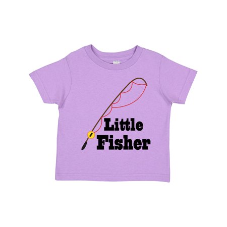 

Inktastic Little Fisher Fishing Gift Toddler Boy or Toddler Girl T-Shirt