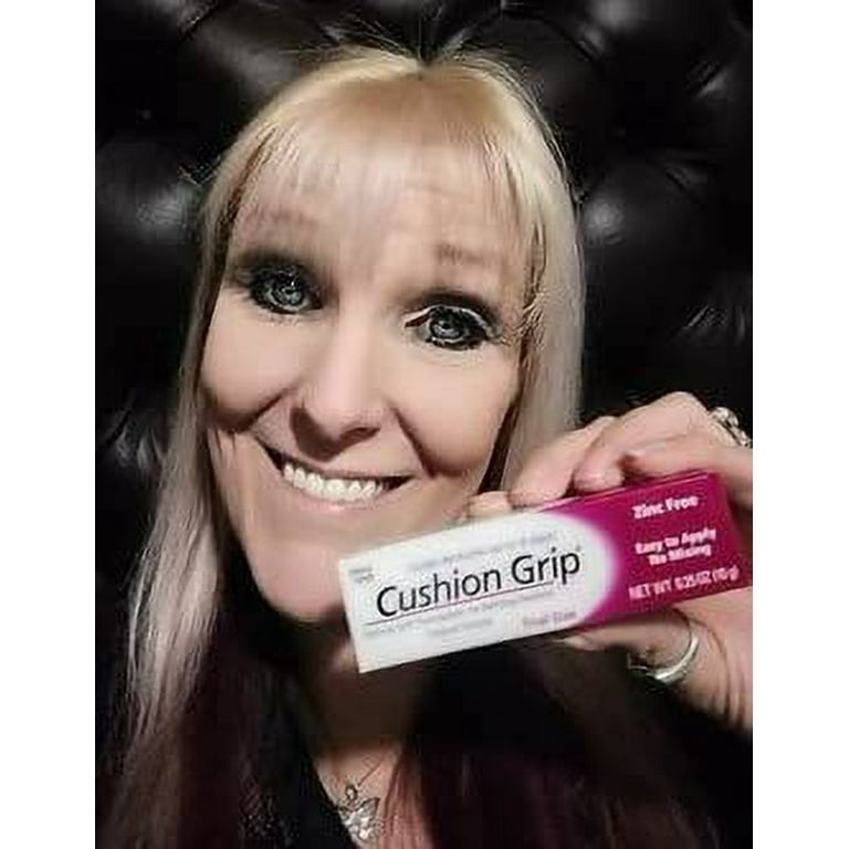  Cushion Grip 10 Gram Trial Tube  Fills The Gaps and Makes Your  Loose Upper and Lower Dentures Fit Snug Again [Not A Denture Glue Adhesive,  Acts Like A Soft Liner