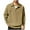 Khaki, variant on Mens Knit Sweatshirts Casual Loose Fit Lapel V Neck Shirts Trendy Lightweight Sweaters Fashion Business Dress Pullover (3XL, White)