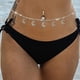 thumbnail image 5 of Cadena de cintura Cadenas de cristal para el vientre Cadenas para el cuerpo Luna Playa Moda Accesorio de joyería para la cintura para mujeres y niñas, 5 of 6