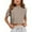 Khaki, variant on Tiijoy Girls Short Sleeve Crop Top Solid Casual Sports Cropped T-Shirt Tee, Sizes 5-6