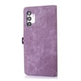 thumbnail image 2 of Flip Case Cover for Samsung Galaxy A25 5G Case, Multi-Card Zipper Wallet Phone Case Leather Folio Flip Wallet Magnetic Wallet Case Phone Cover Case for Samsung Galaxy A25 5G Back Cover, Purple, 2 of 9