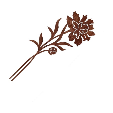 COOLHOOD Rustproof Vintage Metal Garden Stakes Suitable For Outdoor Lawns Yard Decoration & Flower Bed Landscaping With Iron Art