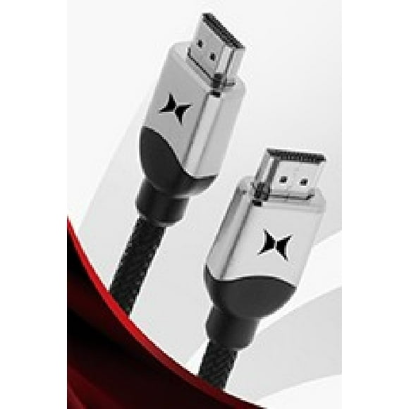6ft. XTREME Premium Platine Série HDMI Câble Haute Vitesse - Maille Cordon Tressé - 4K HDR - 18Gbps - Noir