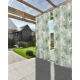thumbnail image 3 of nqOlkjepod Outdoor Curtains for Patio Waterproof, Summer Green Palm Leaf Outdoor Privacy Panels Grommet, Tropical Plants Botanical Starfish Blackout Outside Curtains for Porch 54"x95", 1 Panel, 3 of 8