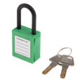 thumbnail image 1 of mmirethe Durable 38 mm PVC Curved Safety Lockout Padlock Ensuring Security Green 90x40x19 mm 1Set, 1 of 6
