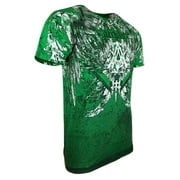 ARCHAIC by AFFLICTION Men's T-Shirt GRIFFIN Skulls Cross Wings MMA Biker