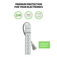thumbnail image 3 of Belkin 6-Outlet Home/Office Surge Protector - 2.5' Cord, 3 of 5