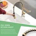 thumbnail image 3 of Commercial Kitchen Faucet with Pull Down Sprayer, Single Handle Single Lever Kitchen Sink Faucet, 3 of 4