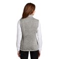 thumbnail image 2 of Port Authority Female Mock Neck Vest Grey Heather Medium, 2 of 4