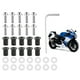 thumbnail image 5 of Kit de montaje de carenado Universal para motocicleta, arandelas de tuerca, pernos para parabrisas de motocicleta, 10 Uds., plateado, 5 of 9
