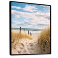 thumbnail image 2 of Designart "The Path Leading to the Beach V" Nautical & Beach Floater Framed Canvas Print, 2 of 7