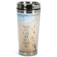 thumbnail image 3 of Footprints in the Sand Poem 16 Oz. Stainless Steel Insulated Travel Mug with Lid, 3 of 3