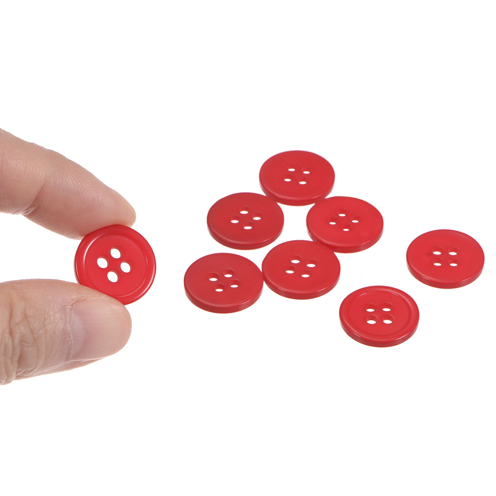 HuaCare Lot De 100 Boutons Ronds Noirs De 12,5 Mm Avec Aiguille