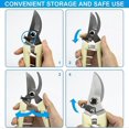 thumbnail image 4 of Garden Pruning Garden Secateurs Hand Pruners Pruning Shears for Branches, Flowers,Fruits Picking, Trimming Plants, Bonsai (Plastic), 4 of 5