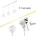 thumbnail image 3 of FSLiving Remote Control Pendant Light 1-Light J-Type Track Pendant Lamps Scandinavian Style Pendant Lights for Kitchen Hanging Lamp Modern Wood and Aluminium Light Customizable - Green, 3 of 8