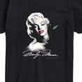 thumbnail image 3 of Marilyn Monroe - Black and White Portrait - Men's Short Sleeve Graphic T-Shirt, 3 of 5
