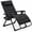 Black, variant on Zero Gravity Chair, 440 lbs Foldable Recliner with Padded Cushion & Cup Holder, Black