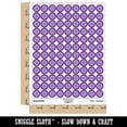 thumbnail image 2 of Decorative Floral Arabesque Pattern with Flowers and Leaves Round Sticker Set - Purple - Matte Finish - 0.50" Size, 2 of 3