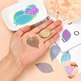 thumbnail image 3 of 20 Pieces Leaf Filigree Charm Pendant Rainbow Stainless Steel Charm Etched Metal Embellishments for Jewelry Necklace Bracelet Making, 3 of 9