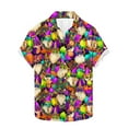 thumbnail image 5 of LEKWK Hawaiian Shirts for Men Regular Fit Short Sleeve Casual Shirts Button Down Tropical Carnival Print T-Shirts Shirts Beach Holiday Party, 5 of 6