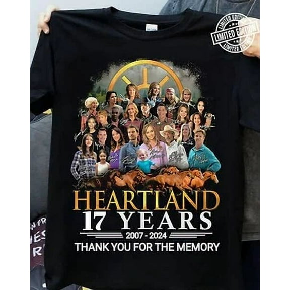 RARE Heartland 17 Years 2007-2024 T-Shirt, Heartland Anniveresary T-shirt Gift Fan