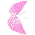 thumbnail image 4 of KAKOWELY Alas de ángel y halo para disfraz, alas flotantes con correas elásticas para fiestas infantiles, niños, niñas, Navidad, color rosa., 4 of 4